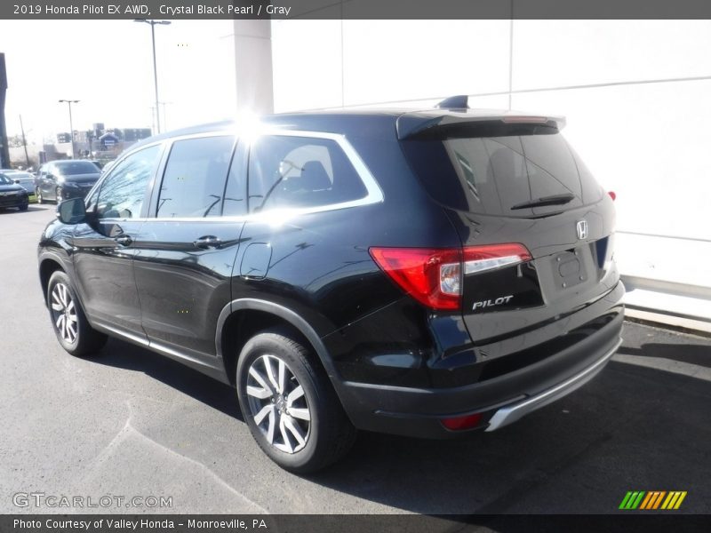 Crystal Black Pearl / Gray 2019 Honda Pilot EX AWD