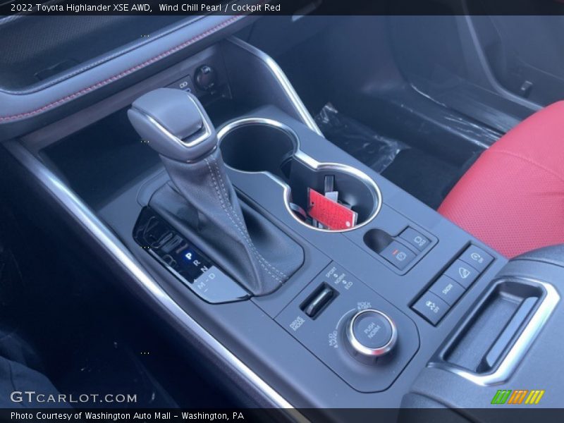 Wind Chill Pearl / Cockpit Red 2022 Toyota Highlander XSE AWD