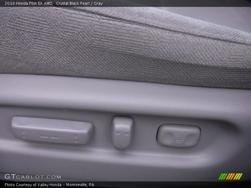 Crystal Black Pearl / Gray 2019 Honda Pilot EX AWD