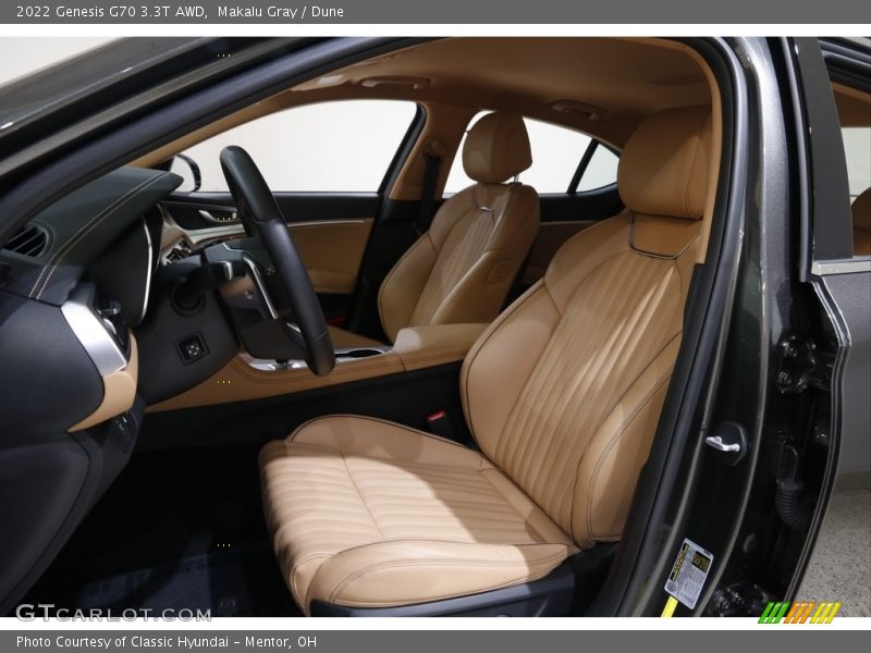 Front Seat of 2022 G70 3.3T AWD