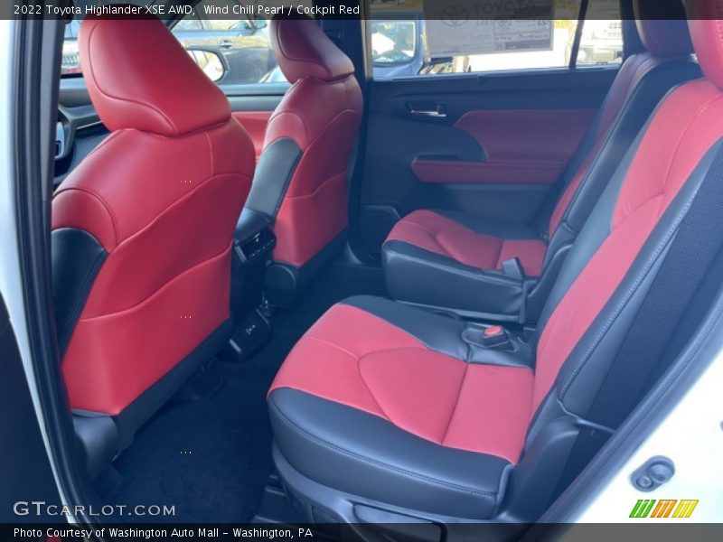 Wind Chill Pearl / Cockpit Red 2022 Toyota Highlander XSE AWD