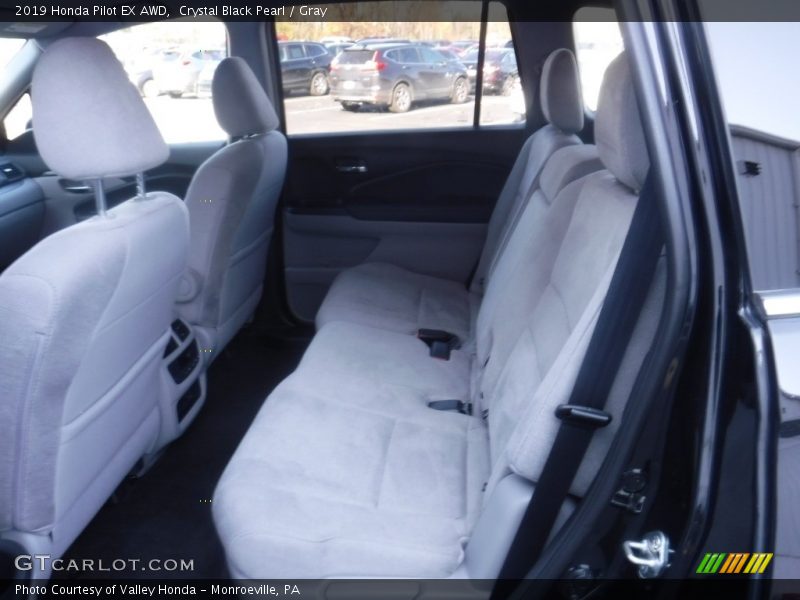 Crystal Black Pearl / Gray 2019 Honda Pilot EX AWD
