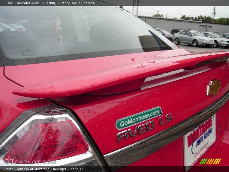 Victory Red / Charcoal 2008 Chevrolet Aveo LS Sedan
