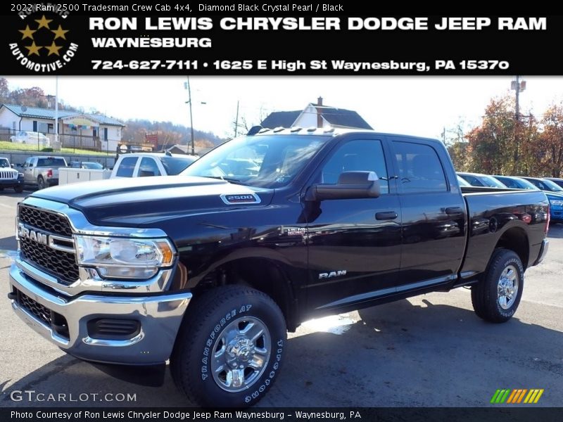 Diamond Black Crystal Pearl / Black 2022 Ram 2500 Tradesman Crew Cab 4x4