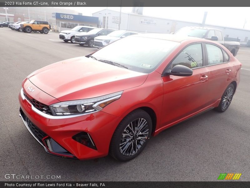 Fire Orange / Black 2023 Kia Forte GT-Line