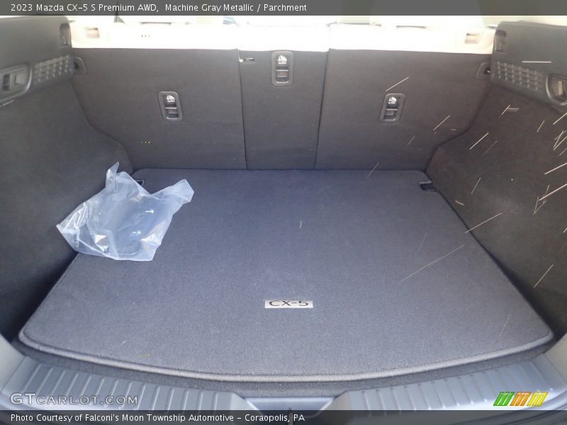 Machine Gray Metallic / Parchment 2023 Mazda CX-5 S Premium AWD