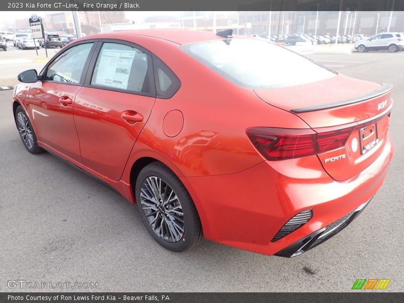 Fire Orange / Black 2023 Kia Forte GT-Line