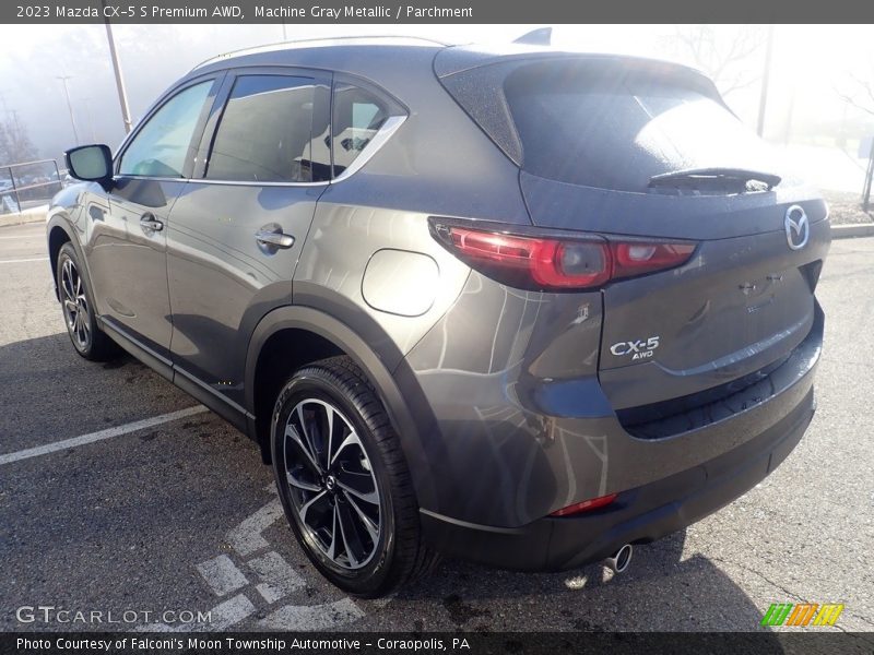 Machine Gray Metallic / Parchment 2023 Mazda CX-5 S Premium AWD