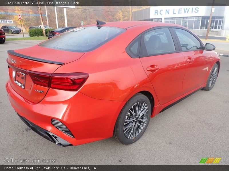 Fire Orange / Black 2023 Kia Forte GT-Line