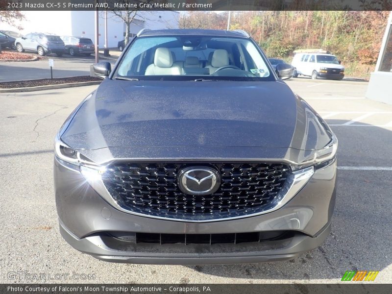 Machine Gray Metallic / Parchment 2023 Mazda CX-5 S Premium AWD