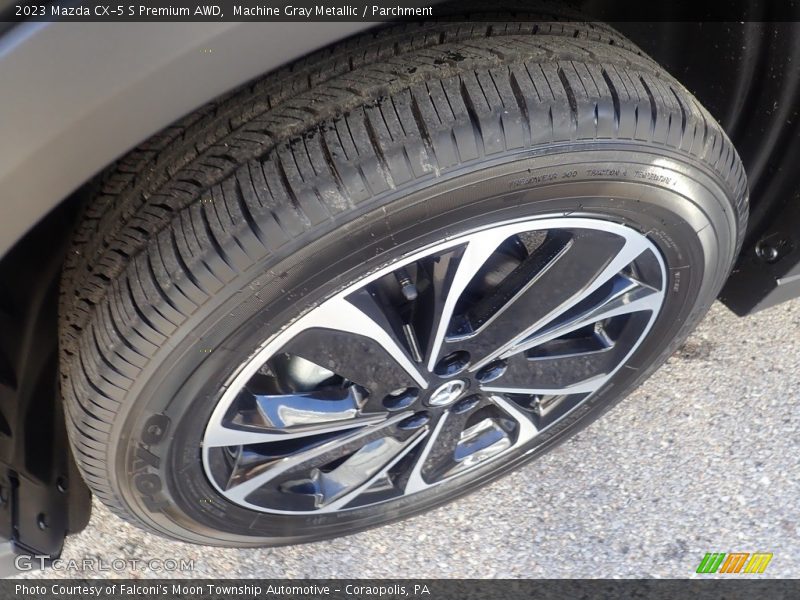 Machine Gray Metallic / Parchment 2023 Mazda CX-5 S Premium AWD