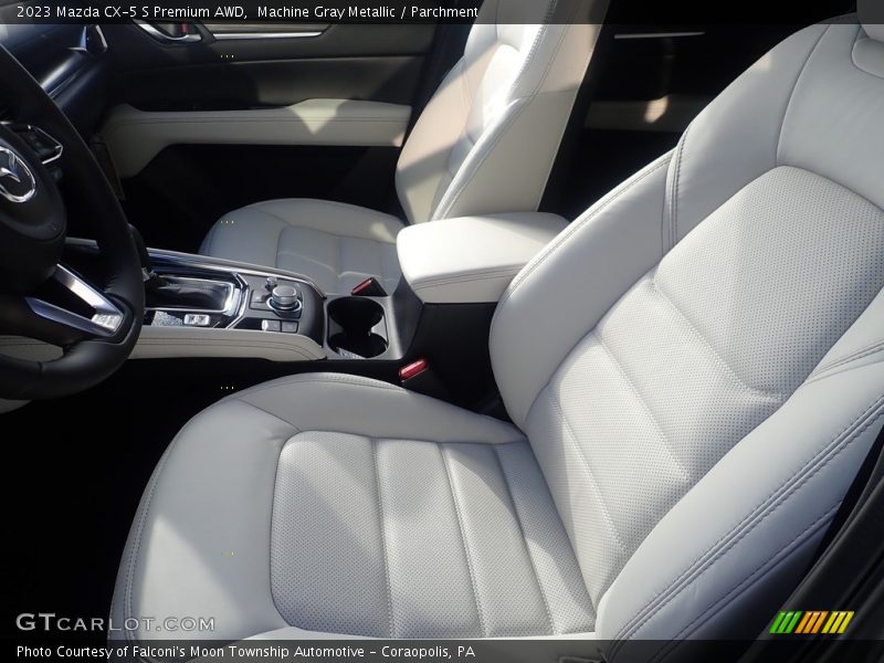 Machine Gray Metallic / Parchment 2023 Mazda CX-5 S Premium AWD