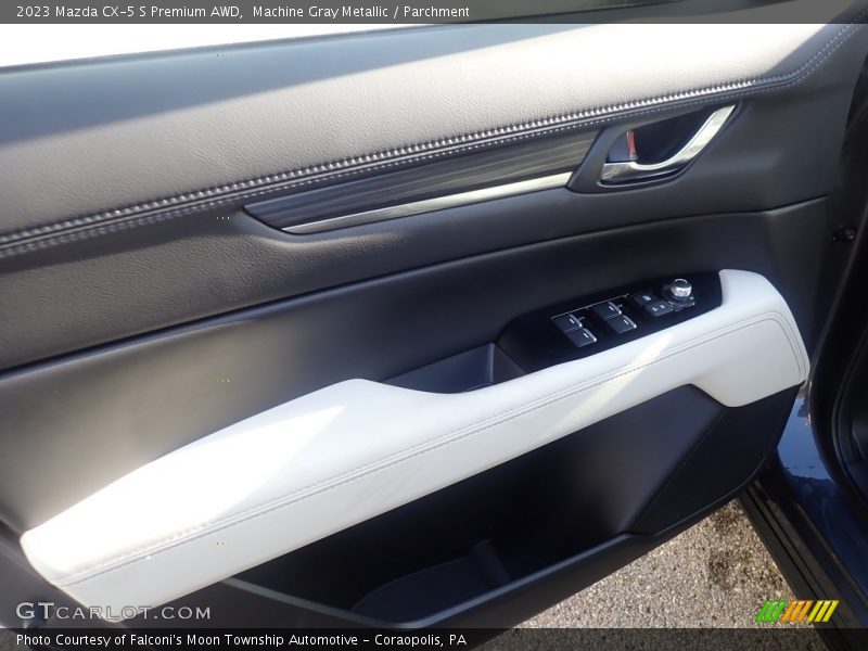 Machine Gray Metallic / Parchment 2023 Mazda CX-5 S Premium AWD
