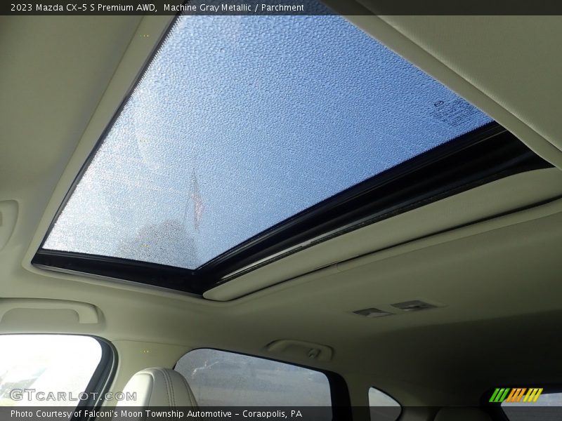 Machine Gray Metallic / Parchment 2023 Mazda CX-5 S Premium AWD