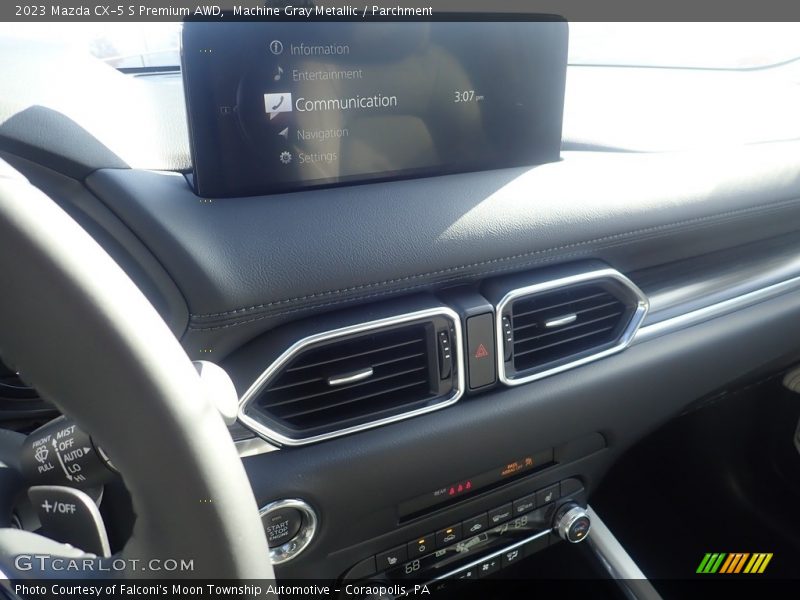 Machine Gray Metallic / Parchment 2023 Mazda CX-5 S Premium AWD