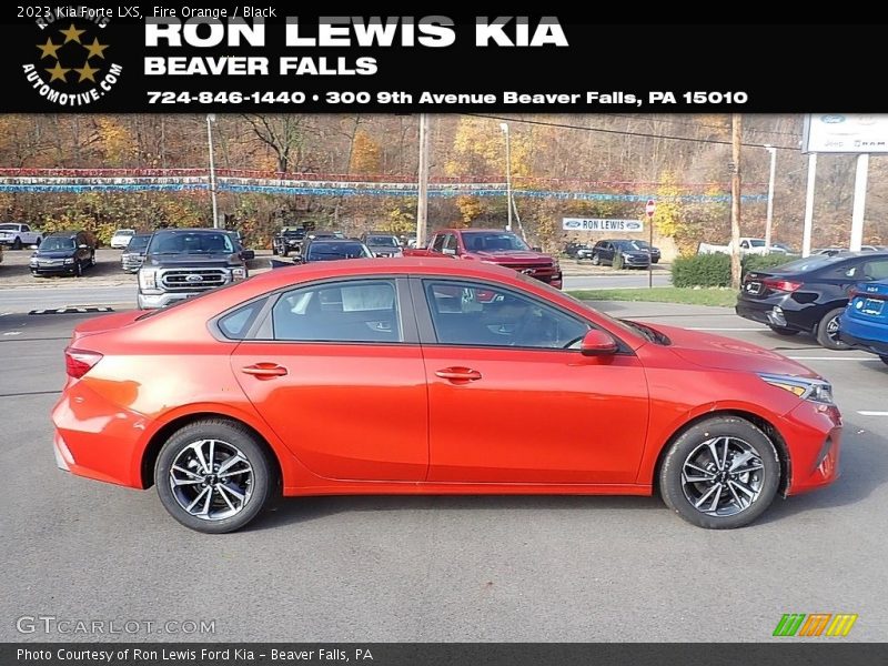 Fire Orange / Black 2023 Kia Forte LXS