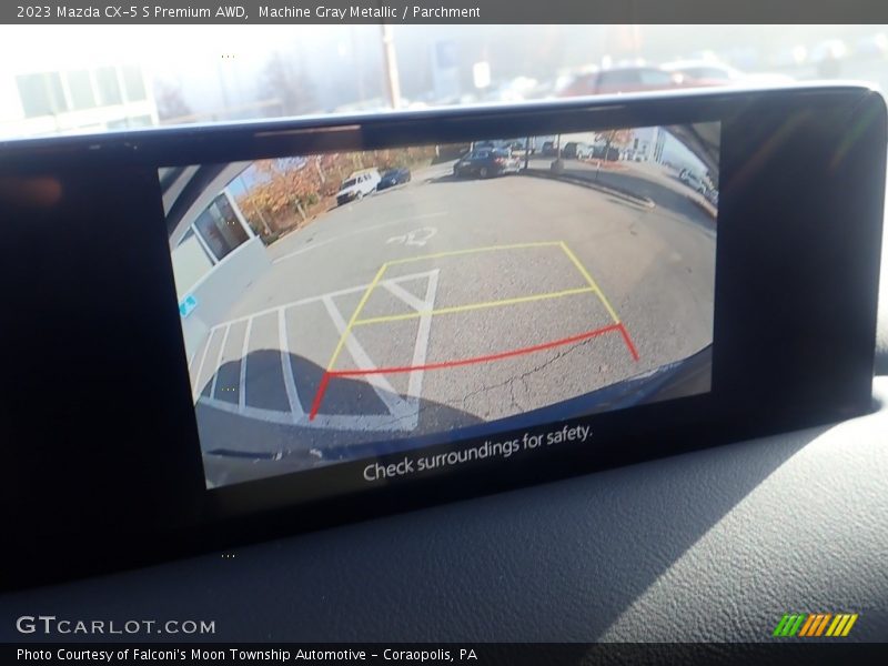 Machine Gray Metallic / Parchment 2023 Mazda CX-5 S Premium AWD