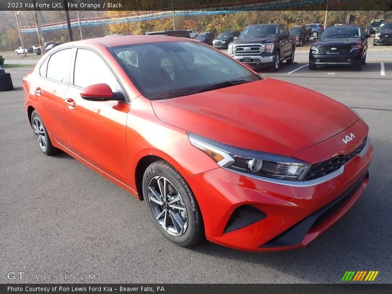 Fire Orange / Black 2023 Kia Forte LXS
