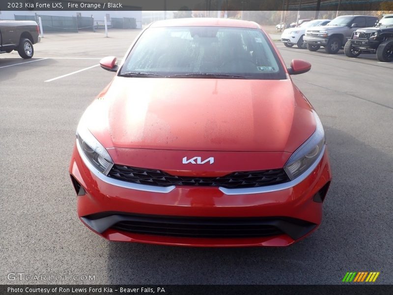 Fire Orange / Black 2023 Kia Forte LXS
