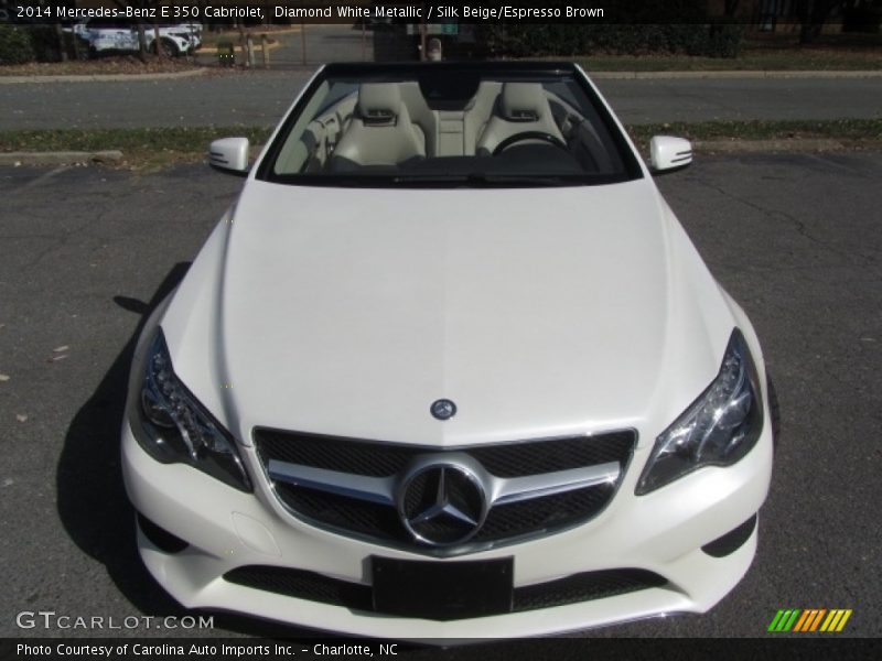 Diamond White Metallic / Silk Beige/Espresso Brown 2014 Mercedes-Benz E 350 Cabriolet