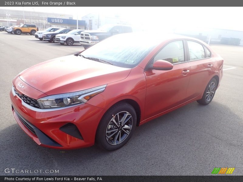 Fire Orange / Black 2023 Kia Forte LXS