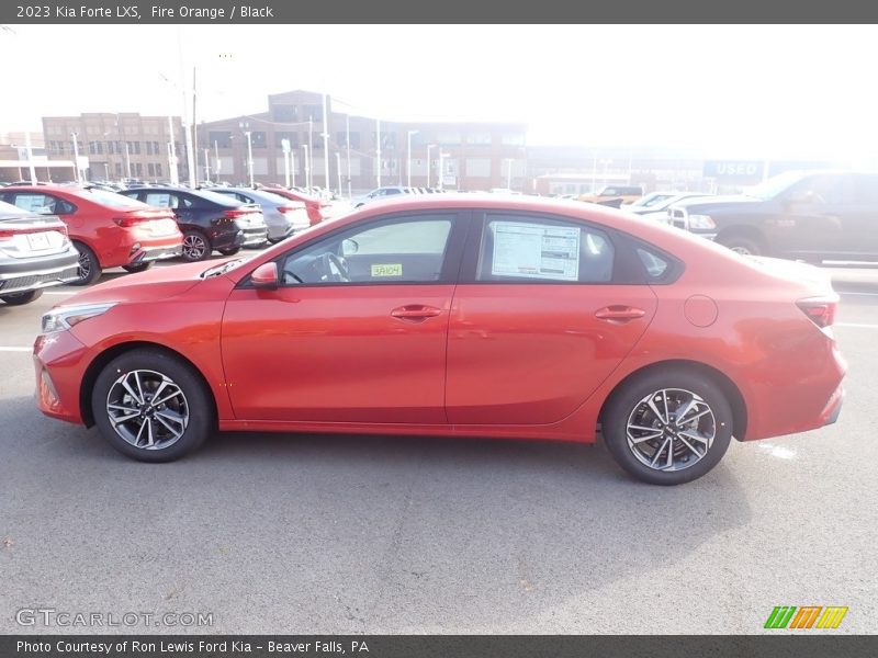 Fire Orange / Black 2023 Kia Forte LXS
