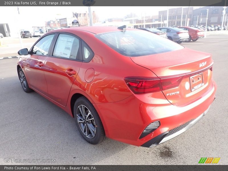 Fire Orange / Black 2023 Kia Forte LXS