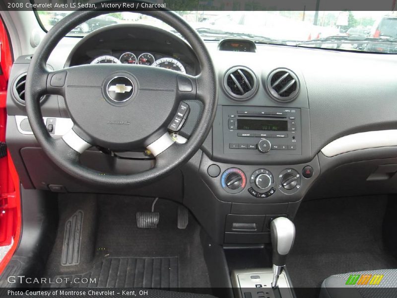 Victory Red / Charcoal 2008 Chevrolet Aveo LS Sedan