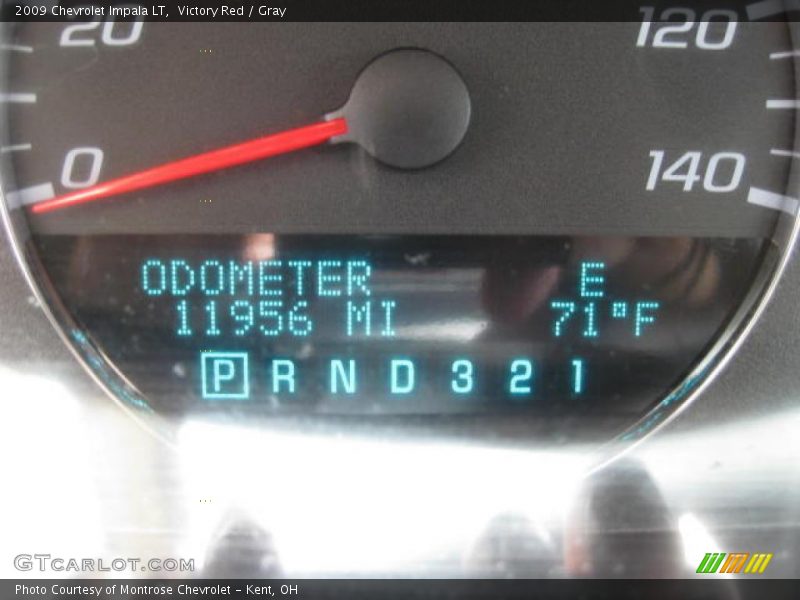 Victory Red / Gray 2009 Chevrolet Impala LT