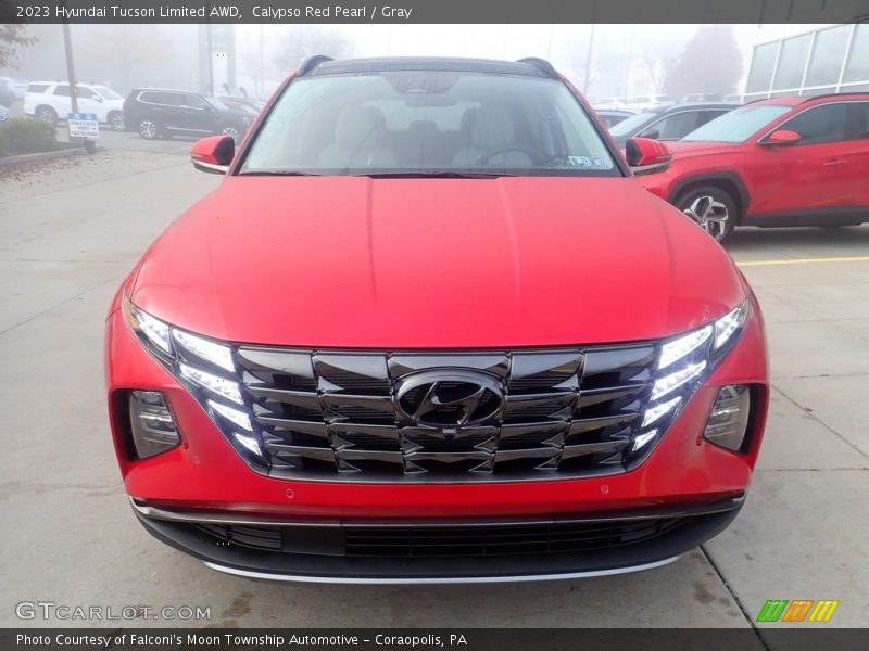 Calypso Red Pearl / Gray 2023 Hyundai Tucson Limited AWD