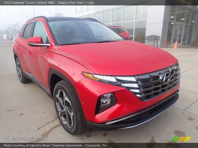 Calypso Red Pearl / Gray 2023 Hyundai Tucson Limited AWD
