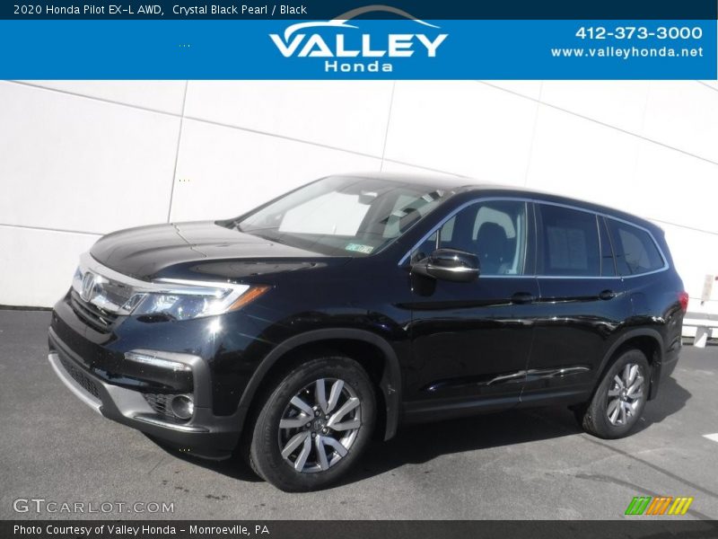 Crystal Black Pearl / Black 2020 Honda Pilot EX-L AWD