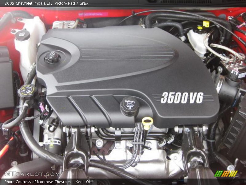 Victory Red / Gray 2009 Chevrolet Impala LT