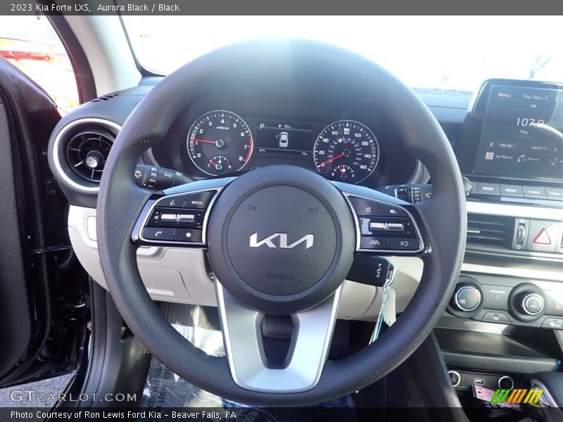 Aurora Black / Black 2023 Kia Forte LXS