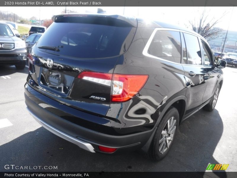 Crystal Black Pearl / Black 2020 Honda Pilot EX-L AWD