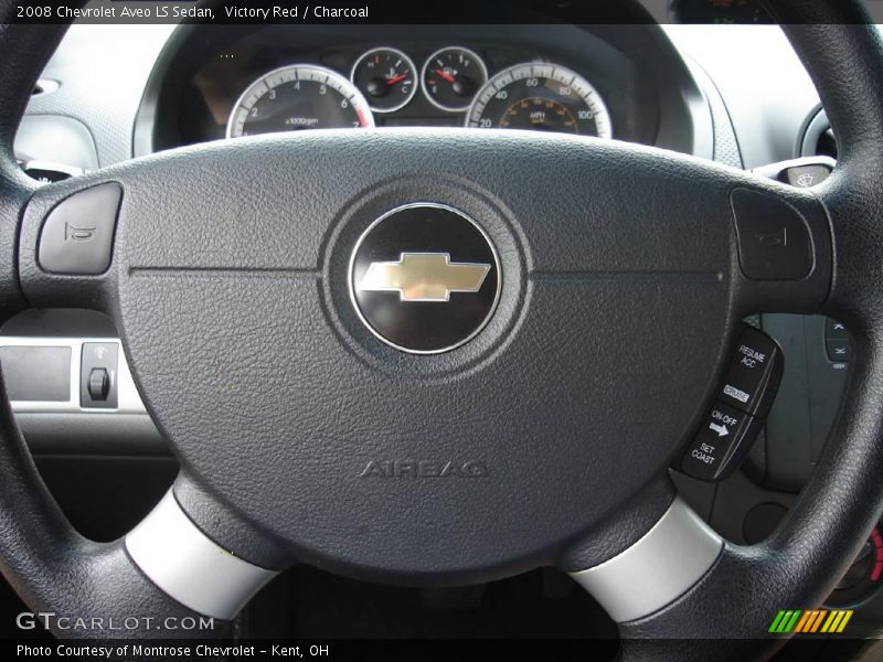 Victory Red / Charcoal 2008 Chevrolet Aveo LS Sedan
