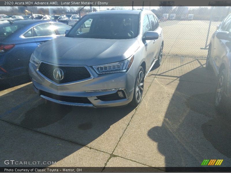 Lunar Silver Metallic / Ebony 2020 Acura MDX Advance AWD