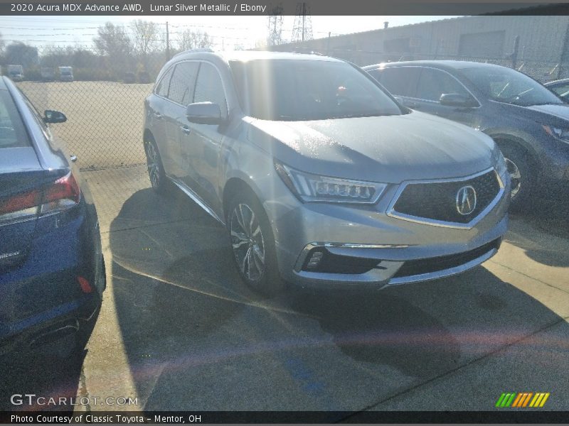 Lunar Silver Metallic / Ebony 2020 Acura MDX Advance AWD