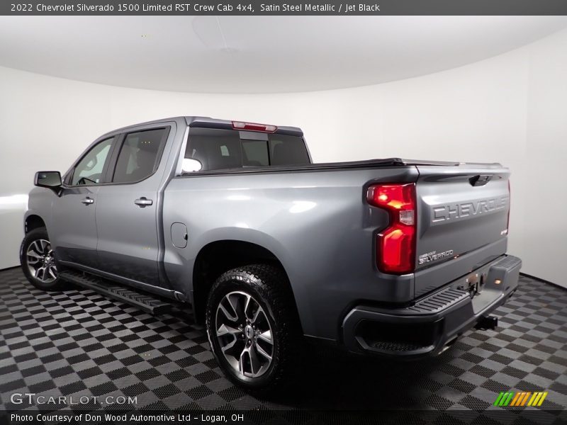 Satin Steel Metallic / Jet Black 2022 Chevrolet Silverado 1500 Limited RST Crew Cab 4x4