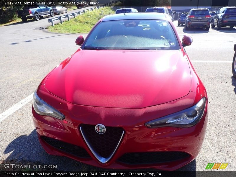 Rosso Alfa (Red) / Black 2017 Alfa Romeo Giulia RWD