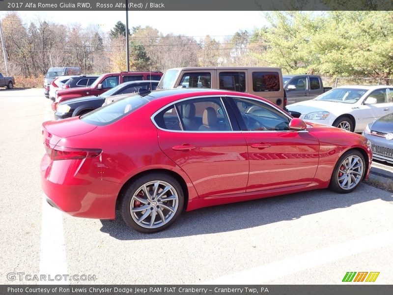 Rosso Alfa (Red) / Black 2017 Alfa Romeo Giulia RWD