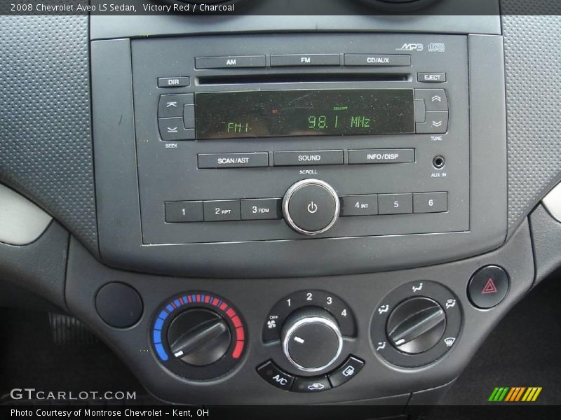 Victory Red / Charcoal 2008 Chevrolet Aveo LS Sedan