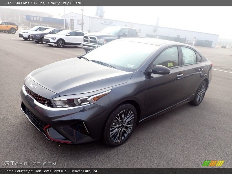 Gravity Gray / Black 2023 Kia Forte GT-Line