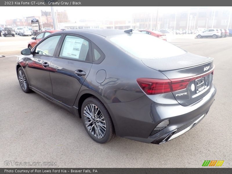 Gravity Gray / Black 2023 Kia Forte GT-Line