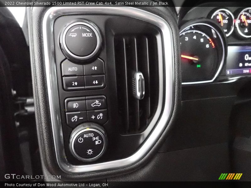 Satin Steel Metallic / Jet Black 2022 Chevrolet Silverado 1500 Limited RST Crew Cab 4x4