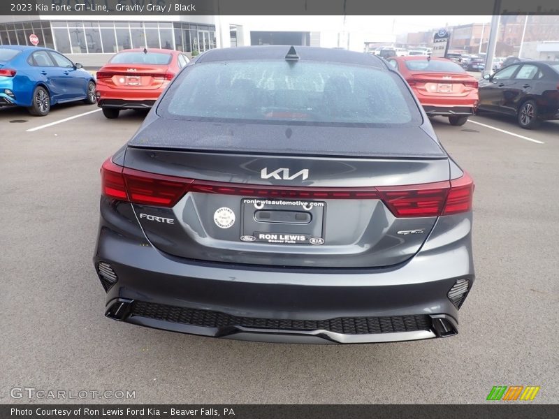 Gravity Gray / Black 2023 Kia Forte GT-Line