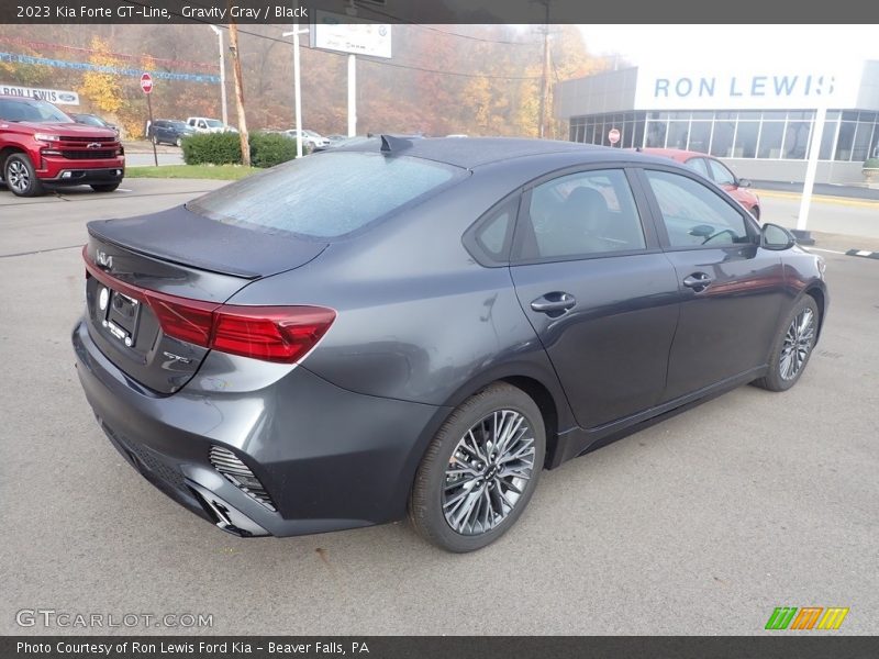 Gravity Gray / Black 2023 Kia Forte GT-Line