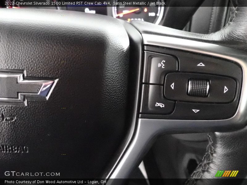 Satin Steel Metallic / Jet Black 2022 Chevrolet Silverado 1500 Limited RST Crew Cab 4x4