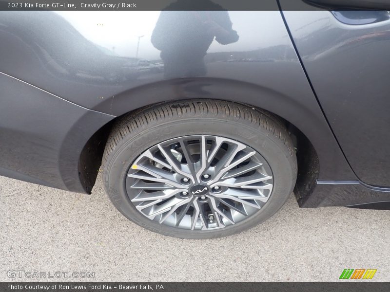 Gravity Gray / Black 2023 Kia Forte GT-Line
