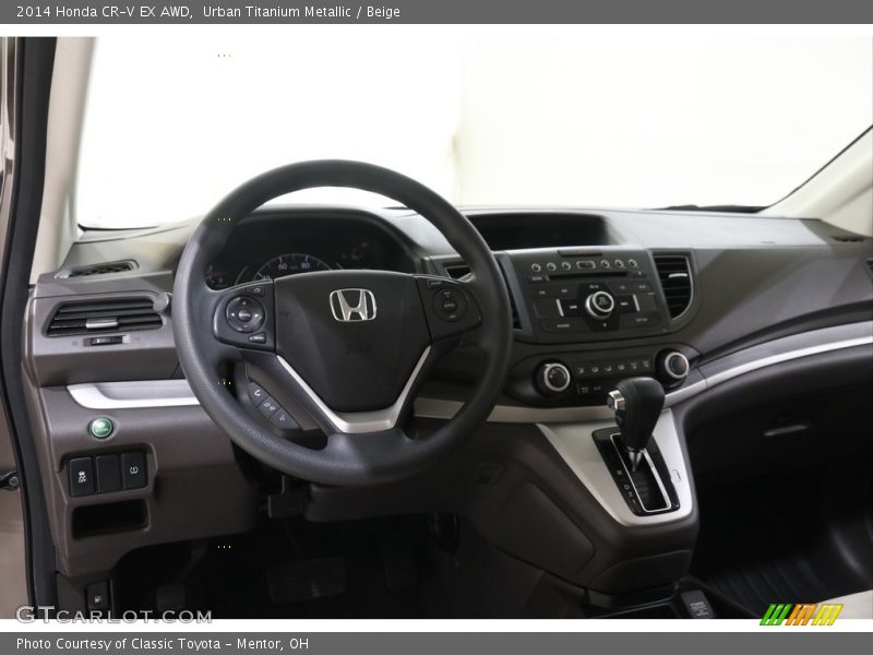 Urban Titanium Metallic / Beige 2014 Honda CR-V EX AWD
